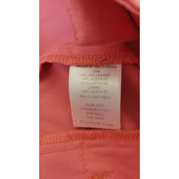 Trina Turk Salmon Pink Trouser Pants - Picture 4 of 4